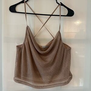Sparkly netted scoop top size L urban outfitters
